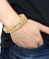 Men's Cubic Zirconia Curb Link Bracelet in Stainless Steel