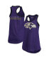 ფოტო #1 პროდუქტის Women's Purple Baltimore Ravens Tater Tank Top