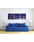 Фото #4 товара Decor Cityline 3 Piece Wrapped Canvas Wall Art NYC Skyline -27" x 82"