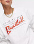 Фото #3 товара Nike Basketball Standard Issue crew sweat in light grey