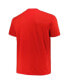 Фото #3 товара Men's Red Distressed Chicago Bulls Big and Tall Hardwood Classics Vintage-Like Logo T-shirt