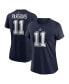 Фото #1 товара Women's Micah Parsons Navy Dallas Cowboys Player Name and Number T-shirt