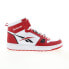 Фото #1 товара Reebok Resonator Mid Mens Red Leather Lace Up Lifestyle Sneakers Shoes