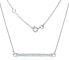 Silver necklace with zircons VARSAMIA ZTJNF61006
