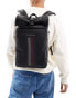 Tommy Hilfiger foundation roll top backpack in black