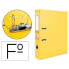 Фото #3 товара LIDERPAPEL Lever arch file folio documents PVC lined with rado spine 75 mm yellow metal compressor