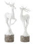 K&K Interiors Set Of 2 Resin Antique Reindeer - фото #1