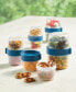 Фото #2 товара Easy Essentials Twist Two Way Food Storage Container Set, 10-Piece, Clear