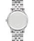 ფოტო #3 პროდუქტის Men's Museum Classic Swiss Quartz Silver-Tone Stainless Steel Watch 40mm