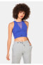 Sportswear Slim Crop Dance Mor Kadın Atlet