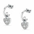 Romantic steel earrings with Abbraccio SABG28 crystals