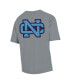 ფოტო #2 პროდუქტის Men's Graphite Distressed North Carolina Tar Heels Vintage-Like Logo T-shirt