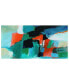 Фото #3 товара Color Splash Frameless Free Floating Tempered Art Glass Abstract Wall Art by EAD Art Coop, 72" x 36" x 0.2"