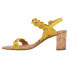 VANELi Mavis Studded Sling Back Womens Yellow Casual Sandals 305561