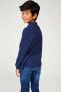Lacivert Erkek Çocuk Uzun Kollu Polo T-Shirt