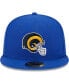 ფოტო #4 პროდუქტის Men's Royal Los Angeles Rams Throwback Main 59FIFTY Fitted Hat