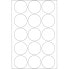 HERMA Multi-purpose labels/colour dots Ø 32 mm round white paper matt hand inscription 480 pcs. - White - Circle - Cellulose - Paper - Germany - 32 mm - 32 mm