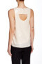 Ro & De 125847 Womens Crew Neck Sequin Sleeveless Nude Tank Top Size X-Small