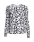 ფოტო #1 პროდუქტის Plus Size Crew Neck Long Sleeve Rash Guard UPF 50 Swim Tee