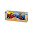 Фото #1 товара Деревянный игрушечный транспорт NICI Гоночные автомобили (красный и синий)