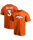 Фото #1 товара Men's Russell Wilson Orange Denver Broncos Big and Tall Player Name and Number T-shirt