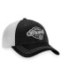 Women's Black, White Boston Bruins Fundamental Trucker Adjustable Hat