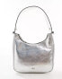 Фото #4 товара DKNY Alexa shoulder bag in silver metallic