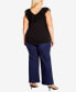 ფოტო #3 პროდუქტის Plus Size Eliana Sleeveless Top