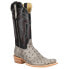 R. Watson Boots Serpentine Bruciato Full Quill Ostrich Square Toe Cowboy Mens S