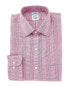 Фото #1 товара Brooks Brothers Regular Fit Dress Shirt Men's Pink 17H34/35