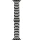 ფოტო #2 პროდუქტის Men's Gunmetal Gray Stainless Steel Link Band Compatible with 42mm, 44mm, 45mm, Ultra, Ultra2 Apple Watch