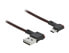 Delock USB2.0-Kabel A-TypC: 1m - schwarz/rot - 1 m - USB A - Micro-USB B - USB 2.0 - Black