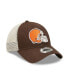 ფოტო #4 პროდუქტის Men's Brown, Natural Cleveland Browns Loyal 9TWENTY Trucker Snapback Hat