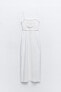 Фото #3 товара Платье миди из смесового льна ZARA