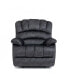 Фото #2 товара Large Manual Recliner Chair In Fabric For Living Room, Gray