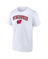 Фото #3 товара Men's White Wisconsin Badgers Campus T-shirt