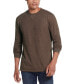 ფოტო #1 პროდუქტის Men's Long Sleeved Waffle Crew Neck Shirt