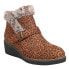 Фото #2 товара Corkys Chilly Leopard Round Toe Wedge Booties Womens Size 6 B Casual Boots 80-99