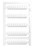 Weidmüller MF-W 9/5.2F MC NE WS - Terminal block markers - 500 pc(s) - Polyamide - White - -40 - 100 °C - V2