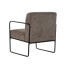 Armchair DKD Home Decor Black Brown Polyester Iron (64 x 74 x 79 cm)