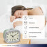 Фото #4 товара TFA Electronic alarm clock mint - Quartz alarm clock - Rectangle - Mint colour - Silver - Plastic - Analog - Battery