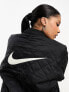 Nike Varsity reversible bomber jacket in black