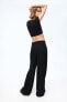 Фото #3 товара Wide-leg Jersey Pants