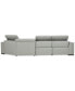 Фото #17 товара CLOSEOUT! Jenneth 3-Pc. Leather Sofa with 2 Power Motion Recliners and Cuddler, Created for Macy's