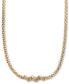 Фото #1 товара Diamond Twist Pyramid Link 18" Collar Necklace (5/8 ct. t.w.) in 14k Gold-Plated Sterling Silver