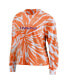 Фото #3 товара Women's Orange Clemson Tigers Tie-Dye Long Sleeve T-shirt