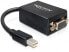 Фото #1 товара Delock 65256 - 0.18 m - Mini DisplayPort - VGA (D-Sub) - Male - Female - Black