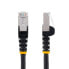 Фото #2 товара StarTech.com 10m CAT6a Ethernet Cable - Black - Low Smoke Zero Halogen (LSZH) - 10GbE 500MHz 100W PoE++ Snagless RJ-45 w/Strain Reliefs S/FTP Network Patch Cord - 10 m - Cat6a - S/FTP (S-STP) - RJ-45 - RJ-45