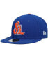 Фото #1 товара Men's Blue St. Lucie Mets Authentic Collection Team Home 59FIFTY Fitted Hat