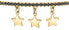Glittery Gold Plated Bracelet Stars LPS05APZ18